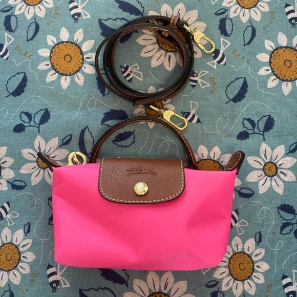 Longchamp Mini Tote Cosmetichag Pink - Picture 1 of 6